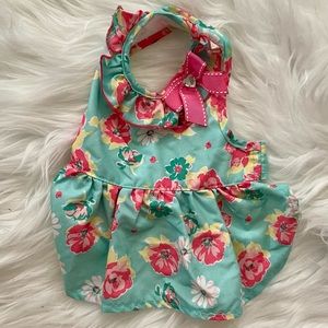 Floral dress for small dog